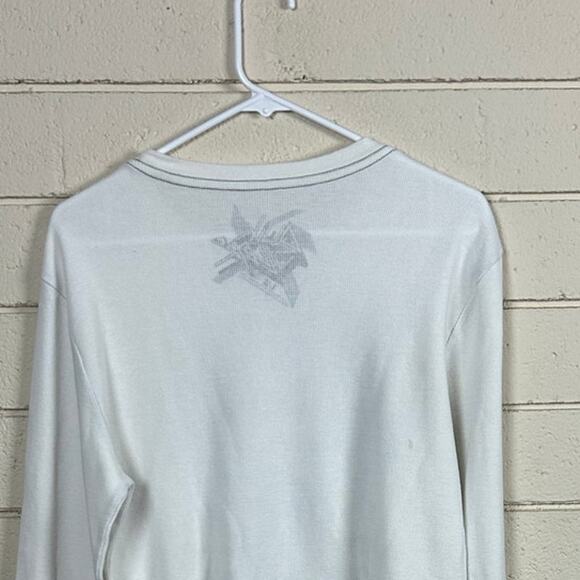 Quicksilver Y2K White Graphic Thermal size L - Picture 5 of 9